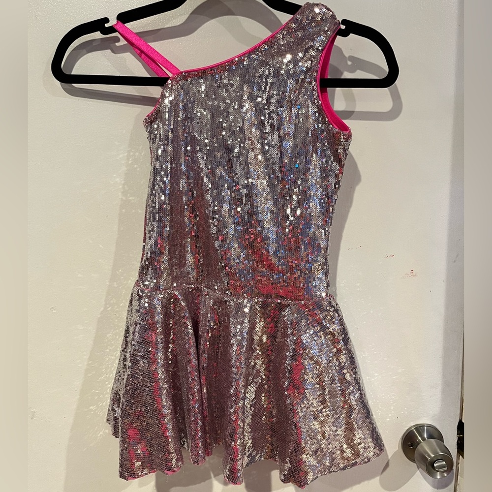 Girls Revolution medium pink “cowgirl” dance costume
